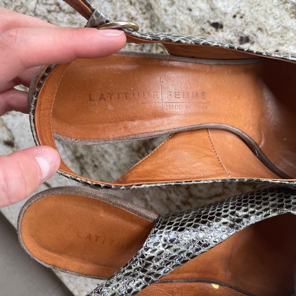 Latitude femme italian suede grey high heels - Picture 3 of 6